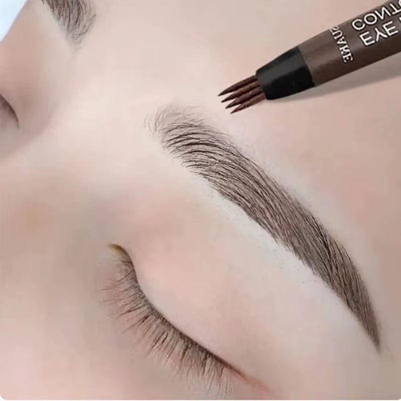 Glamdefine™ 4-In-1 Precision Makeup Pen – Eyeliner, Eyebrow, Contour & Lip Liner in One Long-Lasting Waterproof Tool